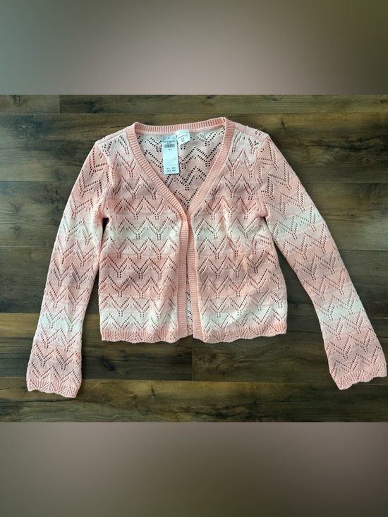 abercrombie kids Sweaters - Abercrombie Kids Pink Ombre Cardigan Pointelle Knit Boho Cottagecore